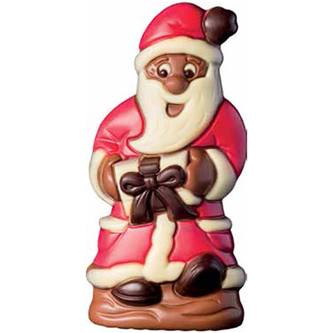 CCW Chocolate Santa with Present (15cm) 100g
