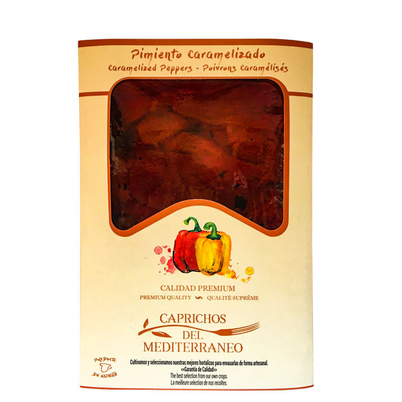 Caprichos del Mediterranero Caramelised Red Spanish Peppers Tray 320g