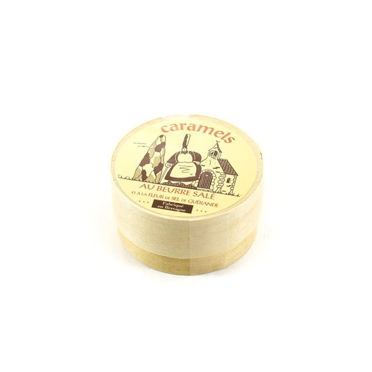 Armorine Salted Caramels Mini Round Wooden Box 50g