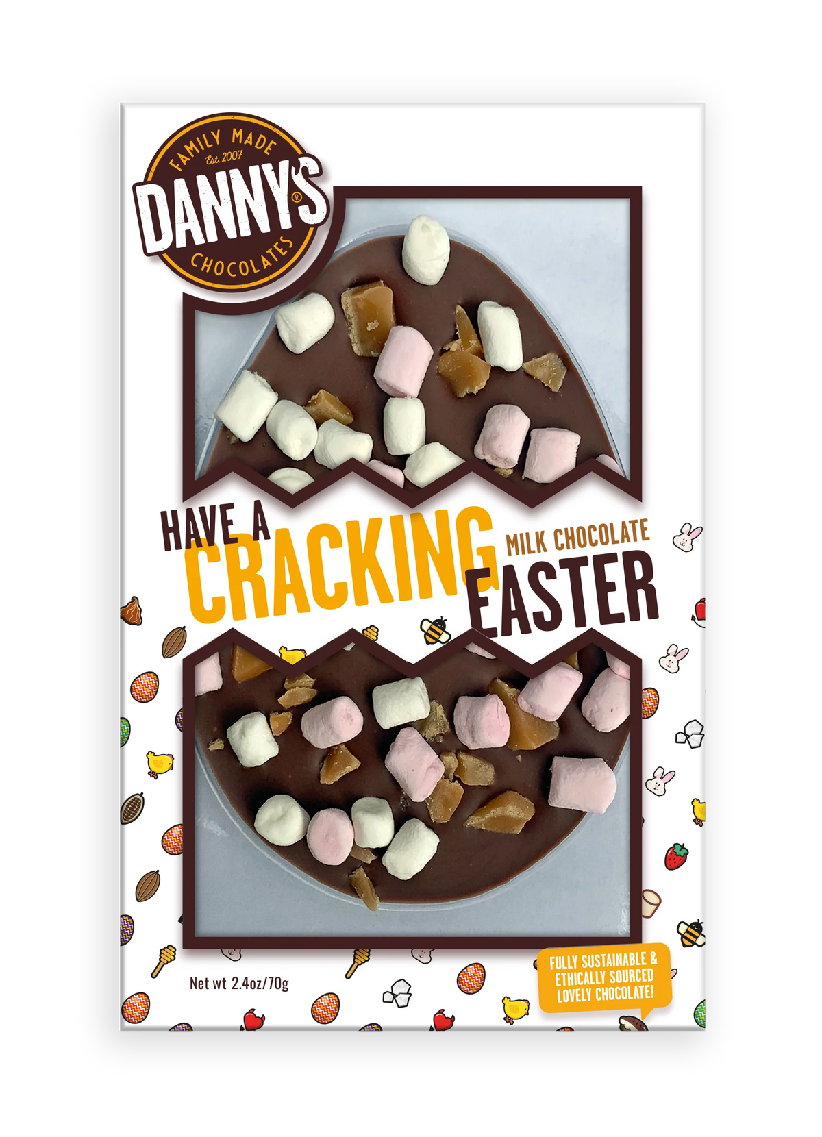 Danny’s Chocolates Have a Cracking Easter Bar Lumpy Road 70g