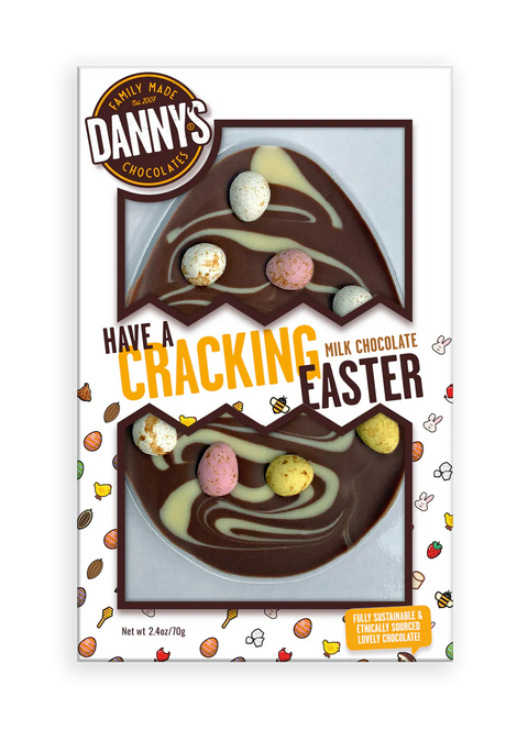 DANNY'S CHOCOLATES Have a Cracking Easter Mini Egg Swirl Bar 70g