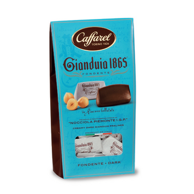 CAFFAREL Dark Gianduia window ballotin 150gr