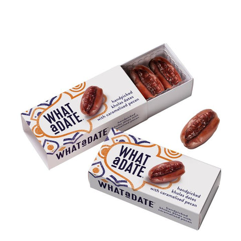 WHAT A DATE Organic Dates with Pecan Snackpack 50g