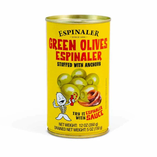 ESPINALER Olives Stuffed with Anchovies 185g