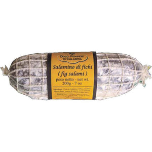 DOLCI PENSIERI DI CALABRIA Fig Salame in Dark Chocolate 200GR