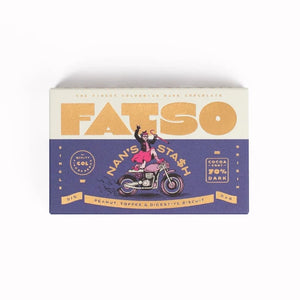 FATSO Nan's Stash 70% Dark Craft Chocolate 150g