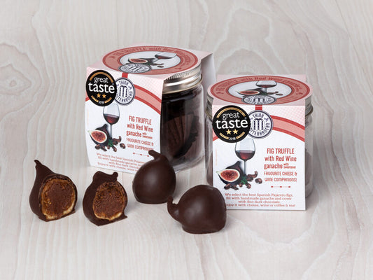THINK MEDITERRANEAN Fig Truffle with Red Wine Ganache Jar 100g