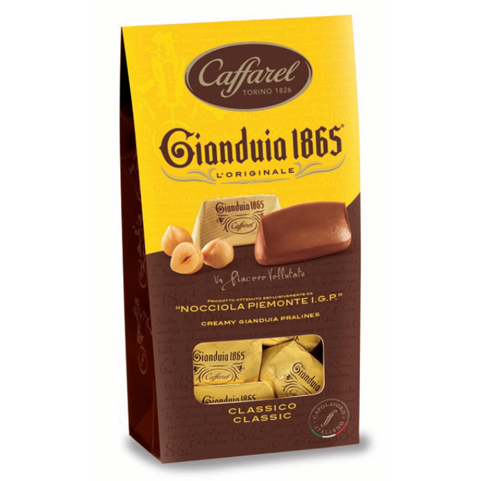 CAFFAREL Gianduia window ballotin 150gr