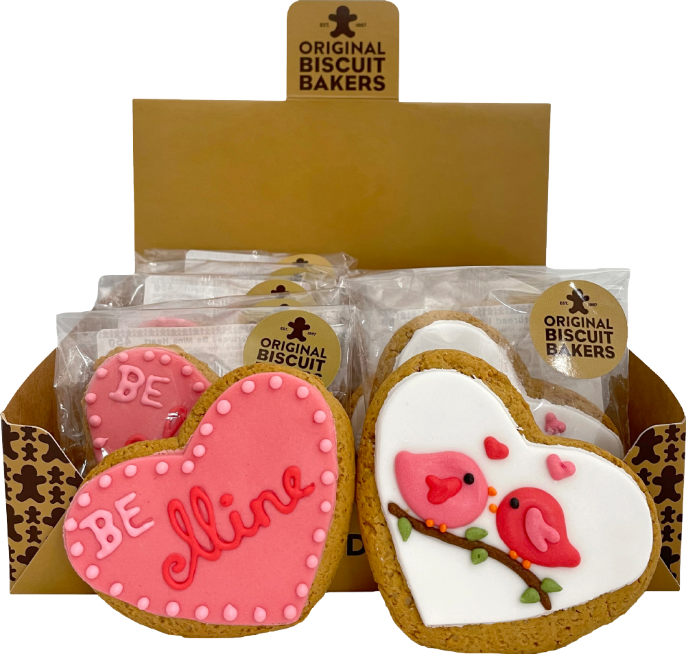 GINGERBREAD LOVE BIRDS & BE MINE HEART 45g