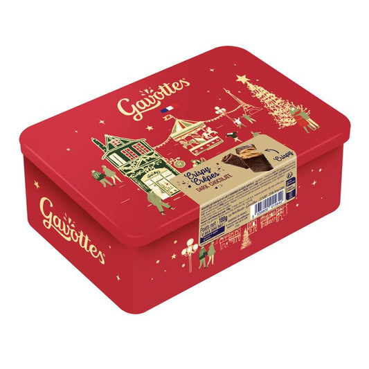 Gavottes Dark Chocolate Crêpes Dentelle Christmas Tin 180g