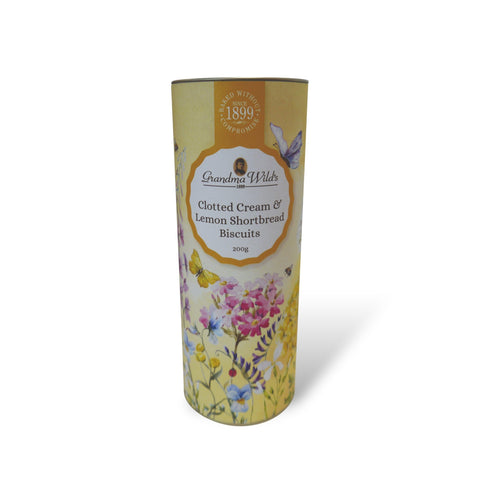 Grandma Wild's Wildflower Meadow Tube Clotted Cream & Lemon Shortbread 200g