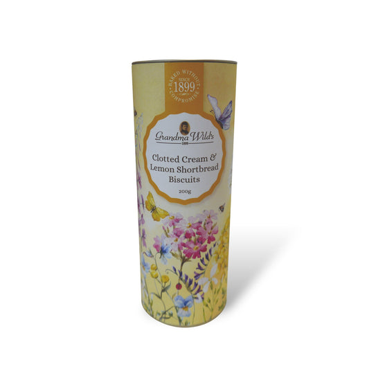 Grandma Wild's Wildflower Meadow Tube Clotted Cream & Lemon Shortbread 200g