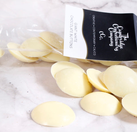 THE CAMBRIDGE CONFECTIONERY COMPANY White Chocolate Buttons 150g