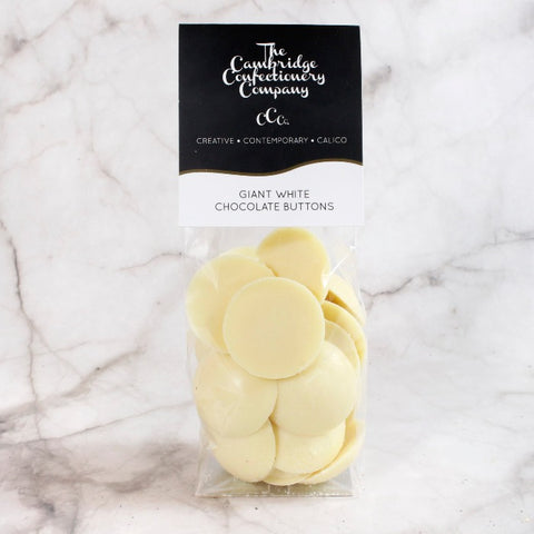 THE CAMBRIDGE CONFECTIONERY COMPANY White Chocolate Buttons 150g
