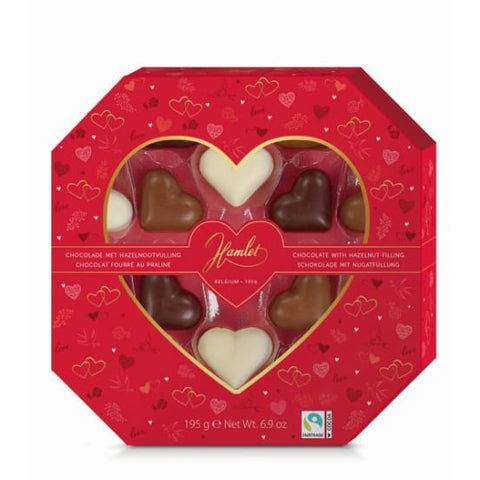 HAMLET Chocolate Hearts with Hazelnut Filling 195g