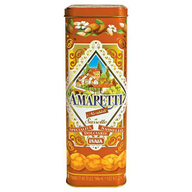 Isaia Soft Amaretti in Red Spaghetti Tin 200g