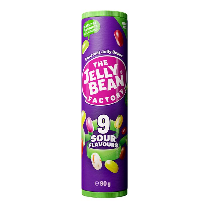 The Jelly Bean Factory 9 Sour Flavours Jelly Bean Mix Tube
