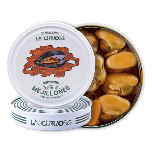 La Curiosa Marinated Mussels 8/12 Pieces 120g