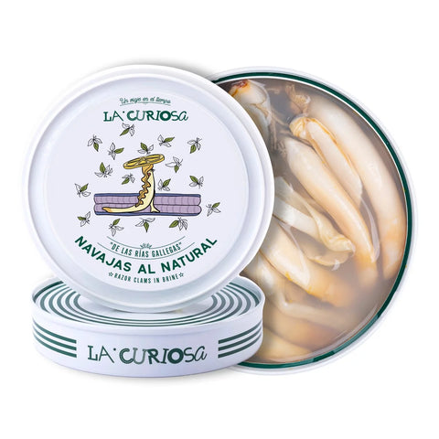 LA CURIOSA Razorclams in Brine 6/8 Pieces 120g