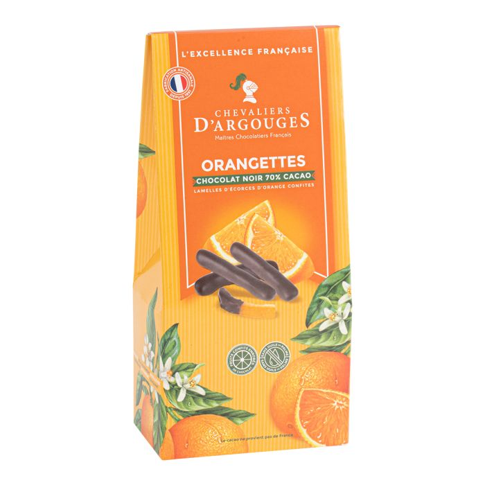 Les Chevaliers d'Argouges - Candied Orange Peels in Dark Chocolate