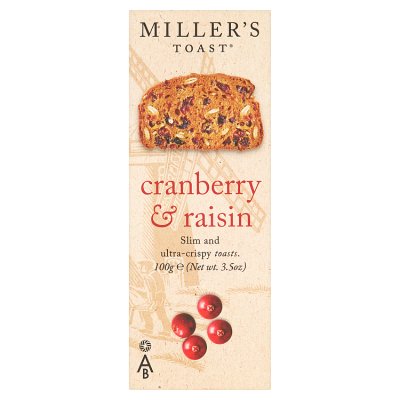 Miller's Toast - Cranberry & Raisin