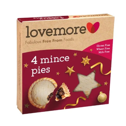 LOVEMORE 4 Gluten-Free Mince Pies 270g
