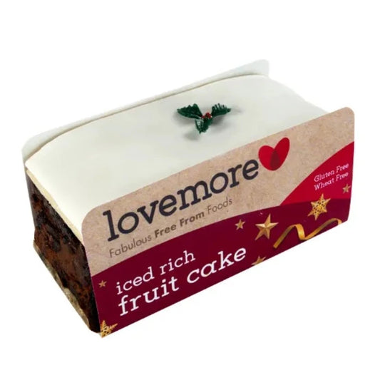 LOVEMORE Gluten-Free Iced Rich Fruit Cake  330g