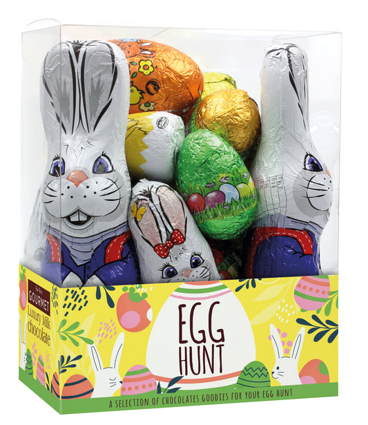 LARGE ASSORTED BUNNY & EGG HUNT BOX 400g
