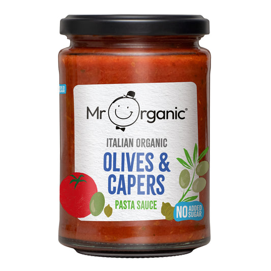 MR ORGANIC Authentic Italian Olives and Capers Pasta Sauce 350g
