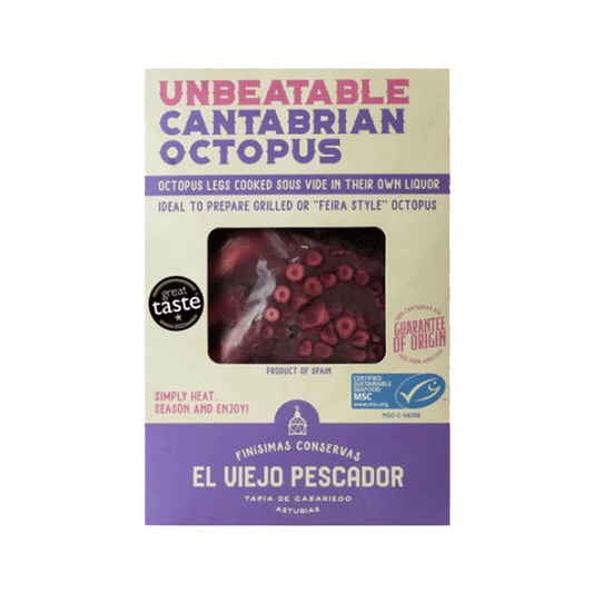 El Viejo Pescador Cantabric Cooked Octopus 350g