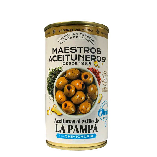MAESTROS ACEITUNEROS La Pampa Pitted Chimichurri Tin 150g