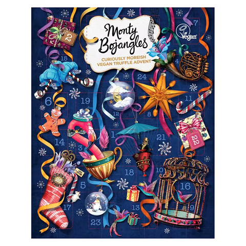 MONTY BOJANGLES Vegan Cocoa Dusted Truffles Collection Premium Advent Calendar 235g