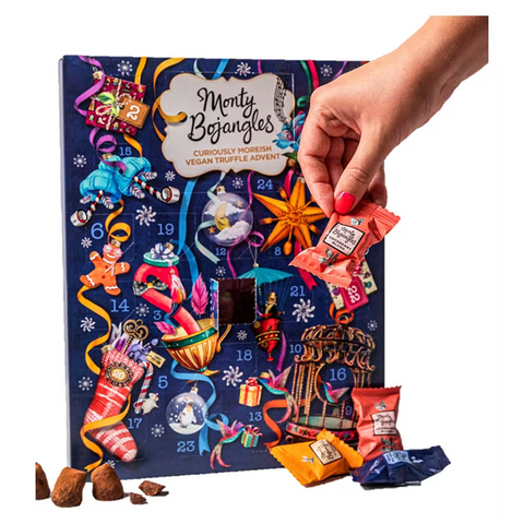 MONTY BOJANGLES Vegan Cocoa Dusted Truffles Collection Premium Advent Calendar 235g