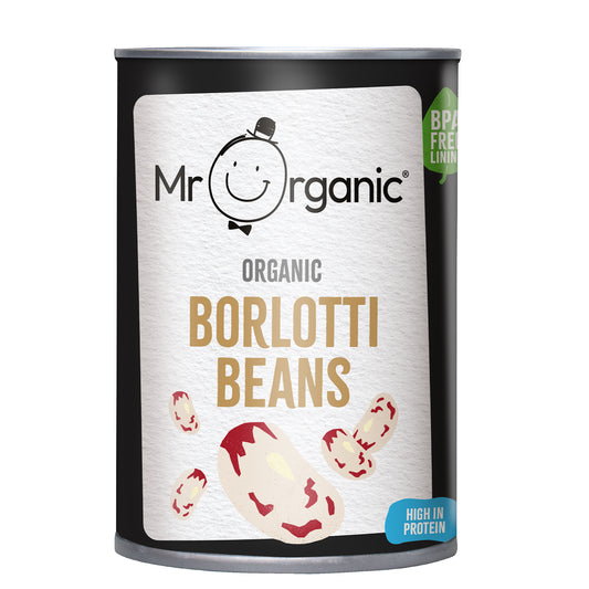 MR ORGANIC Organic Borlotti Beans 400g