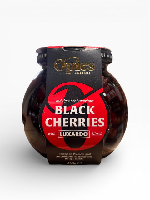 OPIES Black Cherries with Luxardo Kirsch
