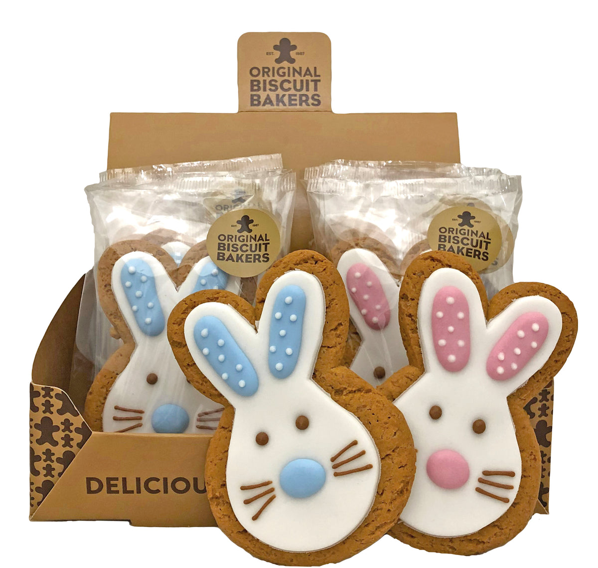 ORIGINAL BISCUIT BAKERS Gingerbread Mr & Mrs Bunny