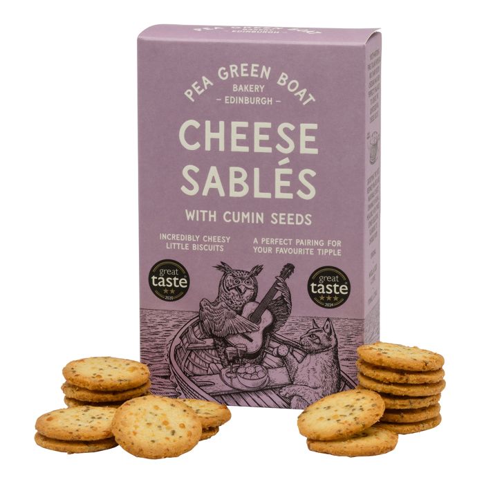 Pea Green Boat Cumin Cheese Sablés