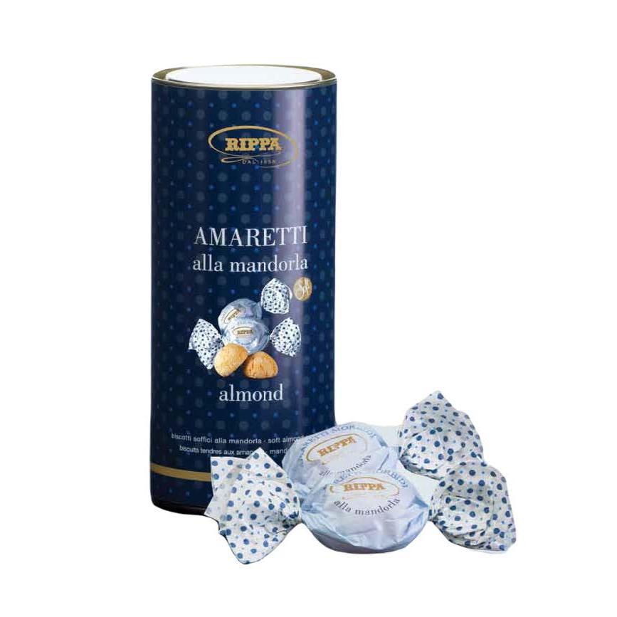 RIPPA Almond Amaretti in Cylinder 100g Tin