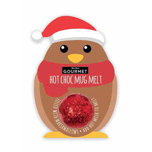 BON BON'S GOURMET Hot Chocolate Robin Mug Melt 50g
