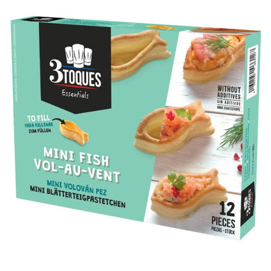 3 TOQUES 12 Mini Fish Vol-au-Vents 66g