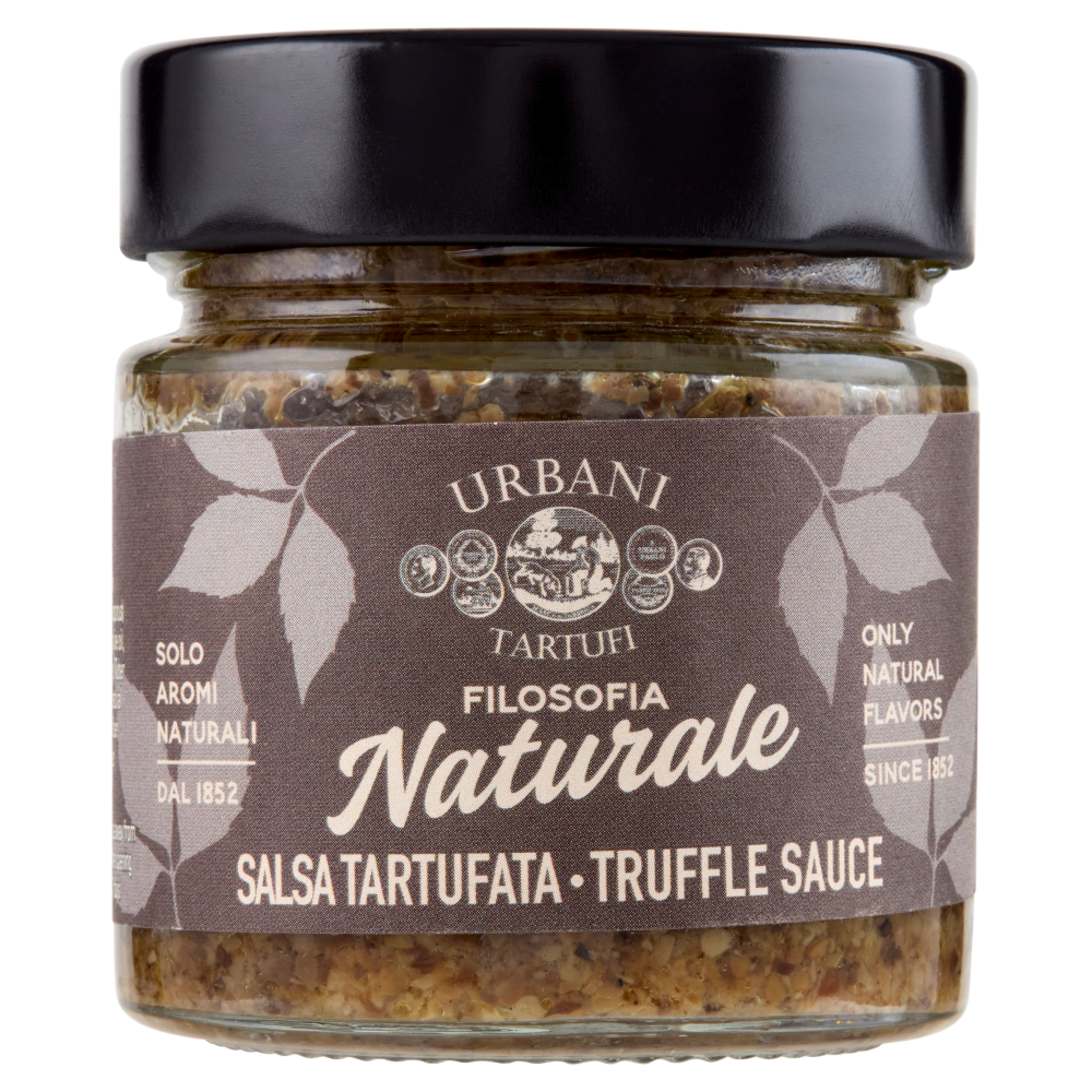 Urbani Filosofia Naturale Mushroom & Truffle Sauce 180g, natural aromas, front of original jar