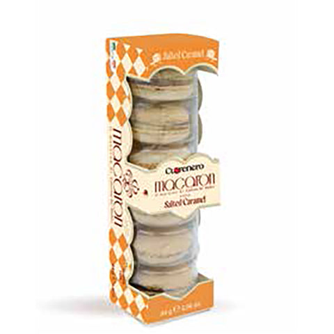 CUORENERO Salted Caramel Macarons 6pc 84g