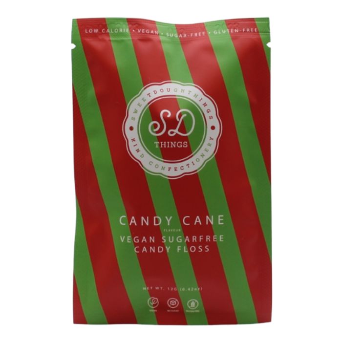 SweetDoughThings Candy Cane Sugar Free Candy Floss