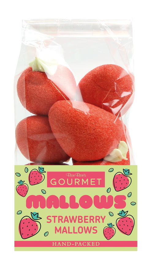 giant red strawberry marshmallows