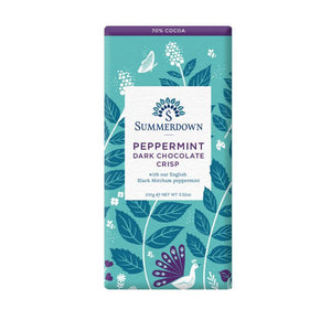 SUMMERDOWN MINT Peppermint Dark Chocolate Crisp Bar 100g