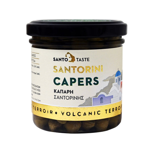 Santo Taste Santorini Capers in brine, 150g jar, 90g drained