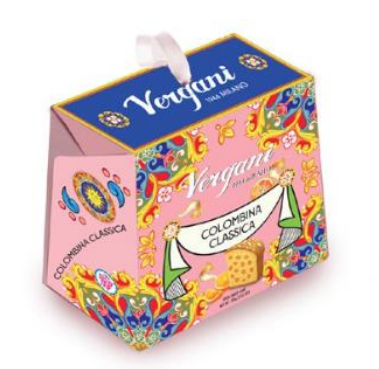 VERGANI COLOMBA TRADITIONAL SICILY TRIP BOX with orange peel 100g