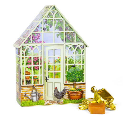 SILVER CRANE Small Greenhouse Toffee Tin 200g