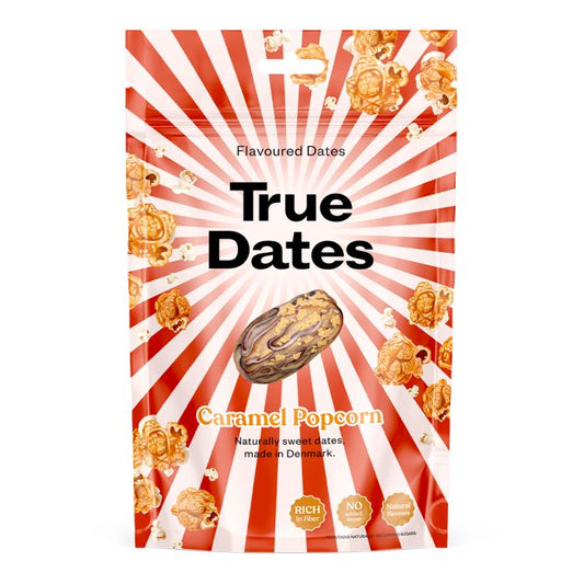 True Dates Caramel Popcorn Flavoured Dates 100g