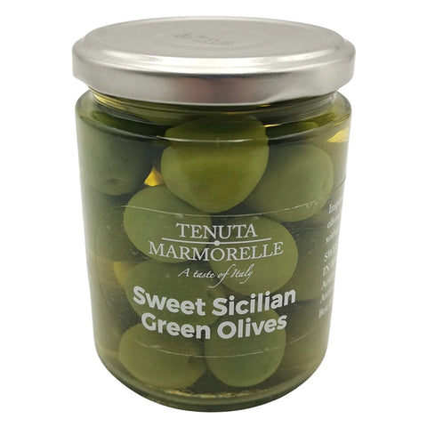 TENUTA MARMORELLE Nocellara del Belice Sweet Sicilian Olives 314ml